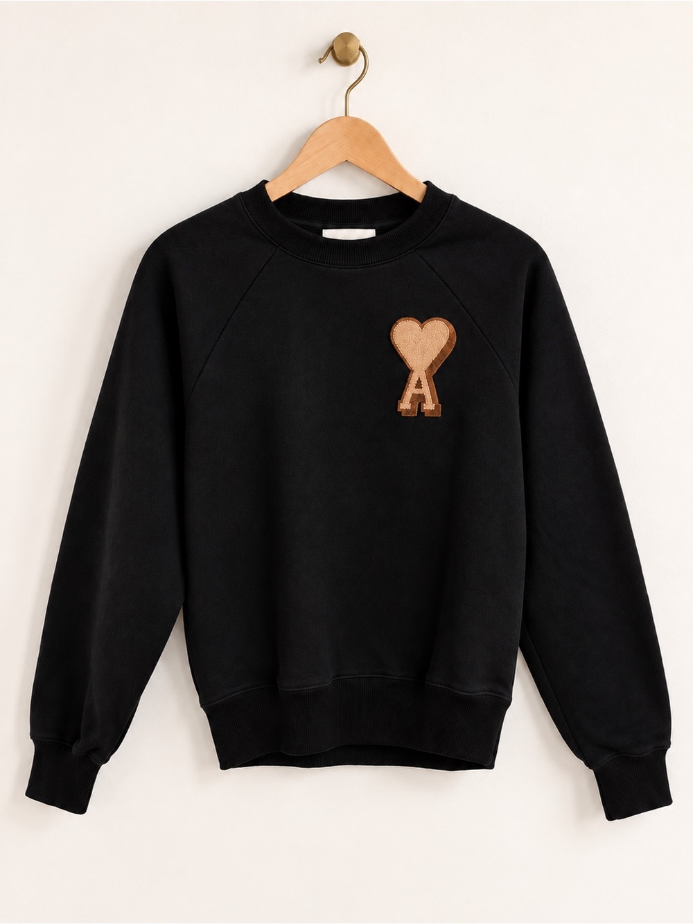 AMI Paris Ami de Coeur Black Logo Sweatshirt Women’s XXS